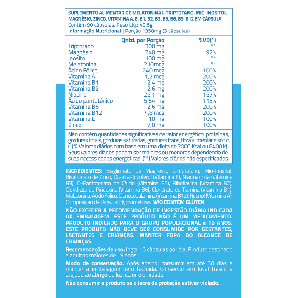 Longevidade e Prevencao true calm & relax c/ 90 caps - true source