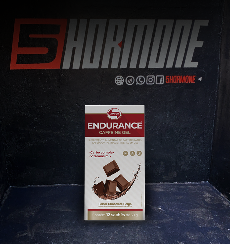 ENDURANCE CAFFEINE GEL 12 SACHES DE LIMAO 30G